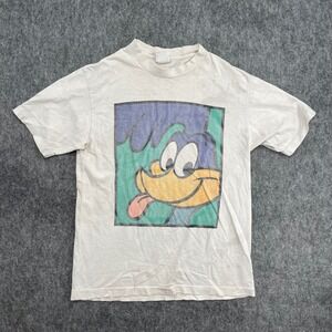 Vintage Acme Clothing Co Shirt mens Medium Road Runner Looney Tunes White 90s
